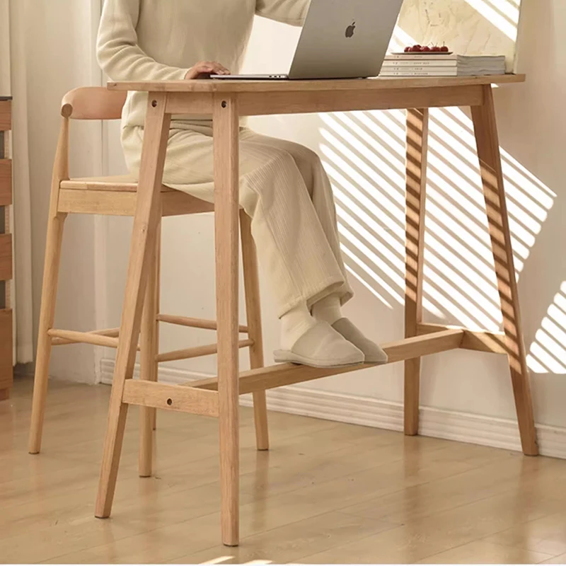 مقاعد مريحة من الألومنيوم للبار مريحة وبسيطة وطويلة وحديثة من الخشب مقاعد للبار مصممة منضدة كرسي دي بار أثاث فريد من نوعه