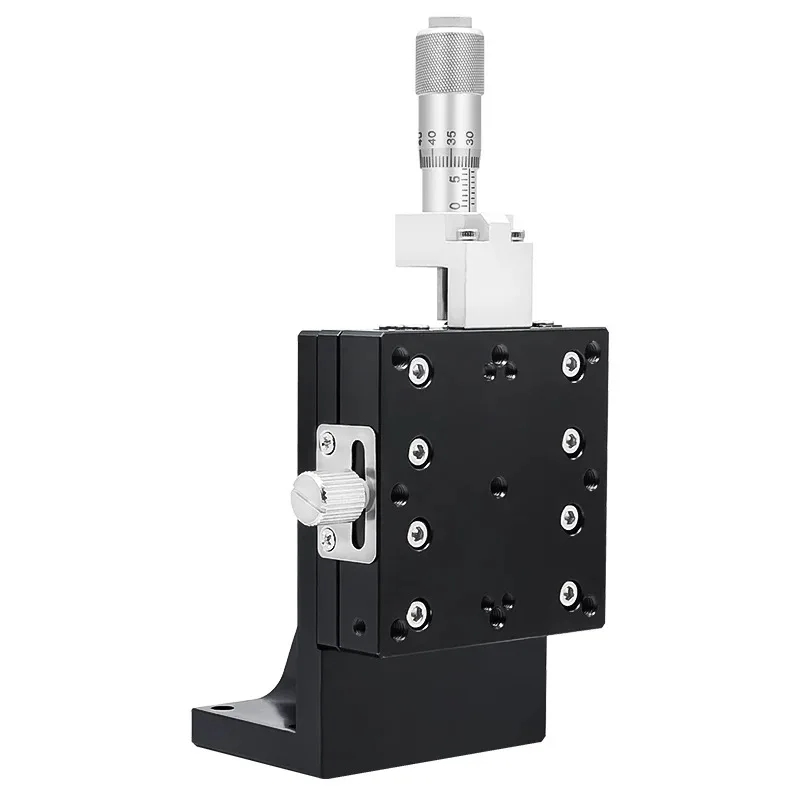 Z Axis LV40/50/60/80 Sliding Table Manual Displacement Vertical-lift Fine Tuning Platform Cross Guide Linear Stage Sliding