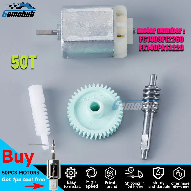 

Gemohub FC140SF12260 For Acura MDX RDX Toyota Crown MK14 Prado 2700 Previa ACR50 MK3 Car side mirror fold motor gear FK140PA1322