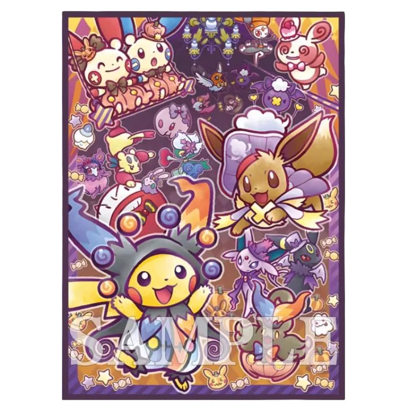 60 pz/set 67*92mm Anime Pokemon PTCG Kawaii Flash Card Sleeve Pikachu Eevee Rowlet Gardevoir Eeveelution giocattoli regalo da collezione