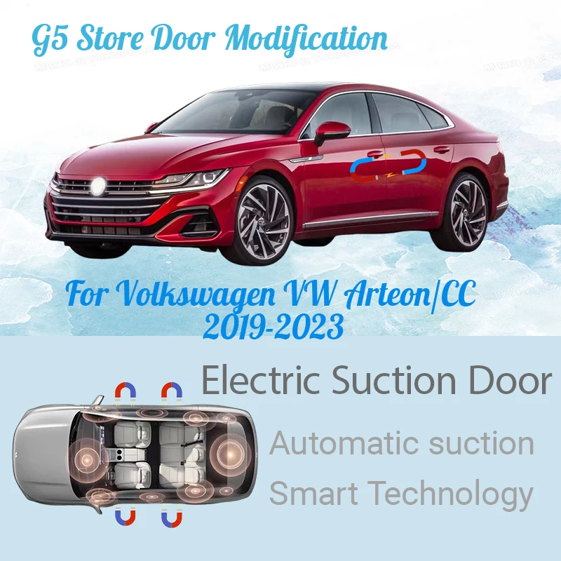 

Для Volkswagen VW Arteon/CC 2019-2023 Автомобильная электрическая всасывающая дверь с электроприводом, закрывающая дверь с функцией мягкого закрытия