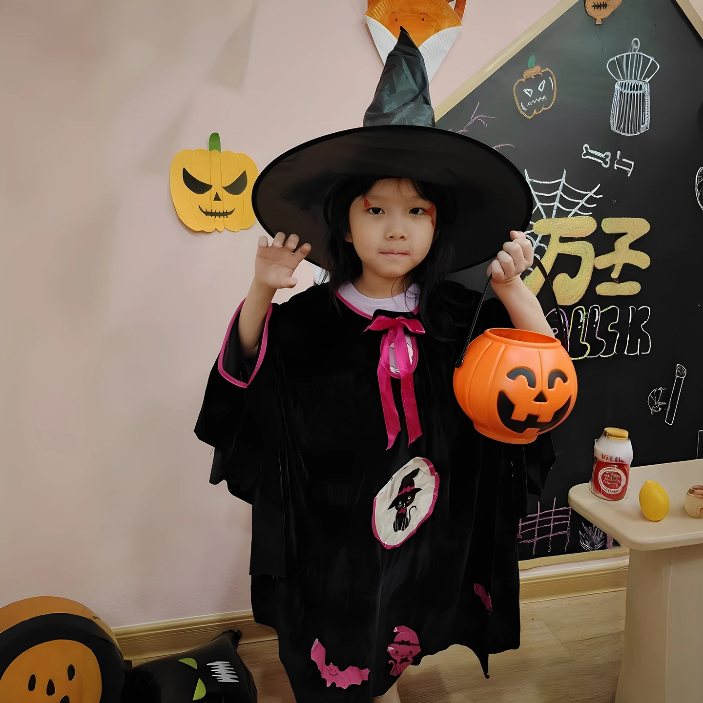 

Детский костюм ведьмы для выступлений, на Хэллоуин, для косплея, традиционный сценический наряд, комплект для детского сада