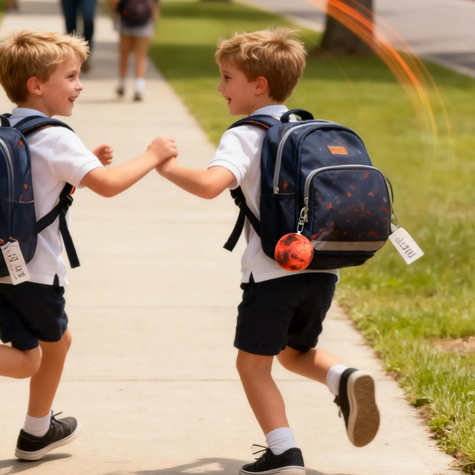 Decoración del sistema Solar, muñeco de peluche suave de 2,95 pulgadas, adornos de planeta de felpa colgables para bolso, monedero, joyería, billetera, mochila