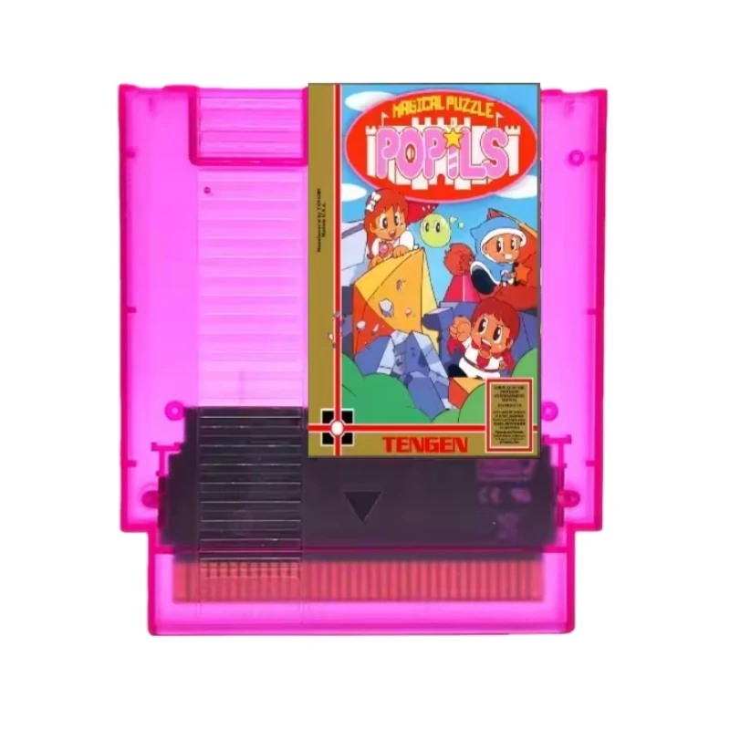 Magical Puzzle Popils Retro Game Cartridge for NES / FC Console 72Pins / 60Pins 8Bit Vedio Game Card