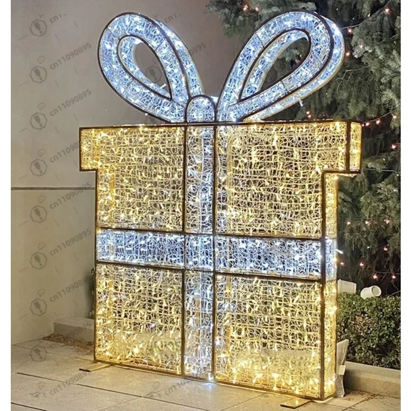 

Новый дизайн, горячая распродажа, высокое качество, водонепроницаемый большой светоизлучающий диод, рождественская подарочная коробка, уличный отель/парк