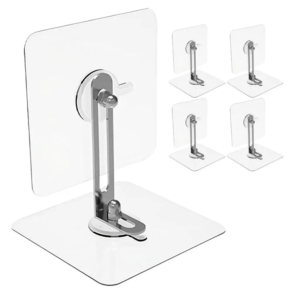 

5Sets Furniture Anti-Tip Anchors No Drill Safety Straps for Baby Proofing Dressers Bookshelves Cabinets Wardrobes Clear Reliable