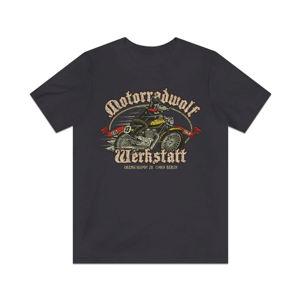 Motorradwolf Werkstatt 1968 Vintage Men’s T-Shirt