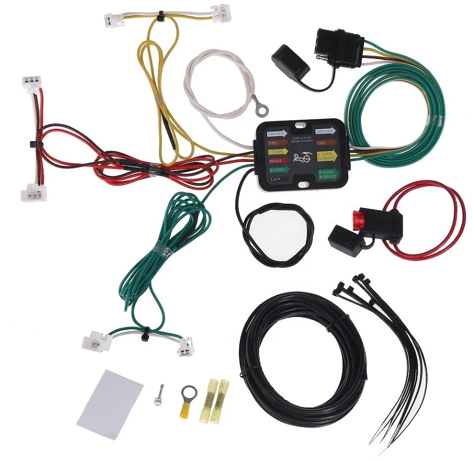 4-Pin Trailer Wiring Harness for Sienna 2015-2020 (Excluding SE) Vehicle-Side T-Connector 4-Pole Hitch Wiring