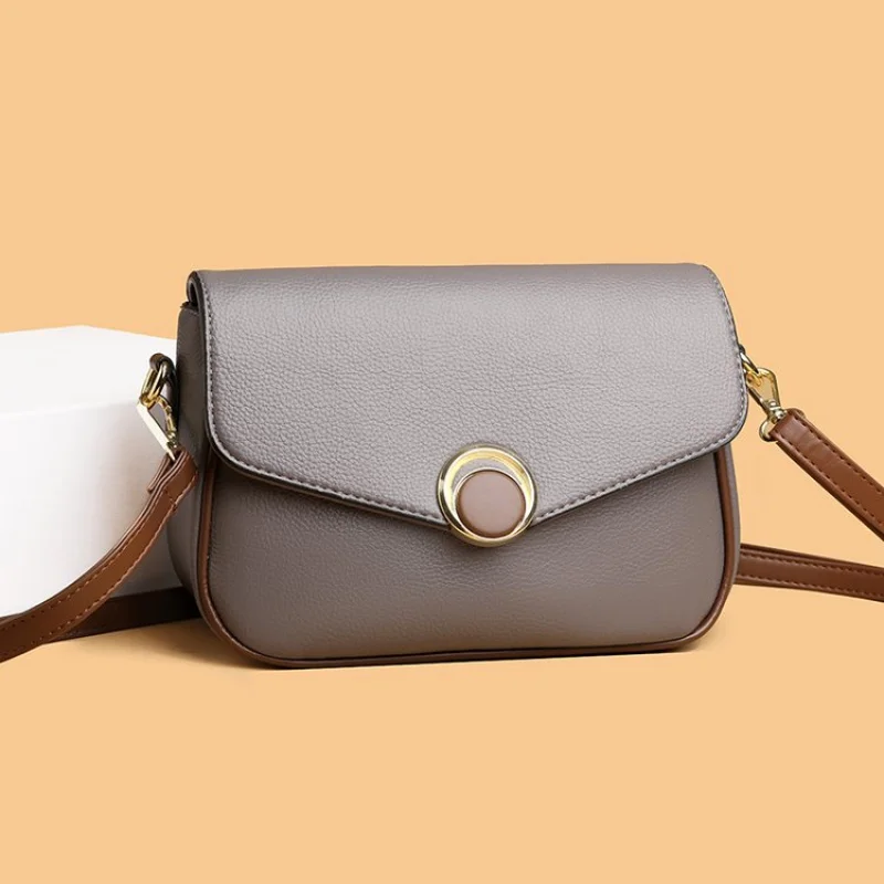 

2025 Новая высококачественная роскошная брендовая женская кожаная сумка на плечо известного дизайнера Париж Простая повседневная сумка ​