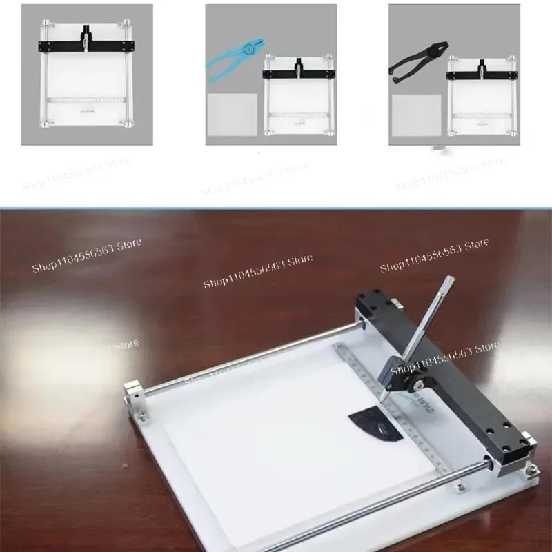 Double Rail Portable Laboratory Silicon Wafer Cutter Alloy Diamond Blade Thin Layer Chip Glass Slicing Equipment