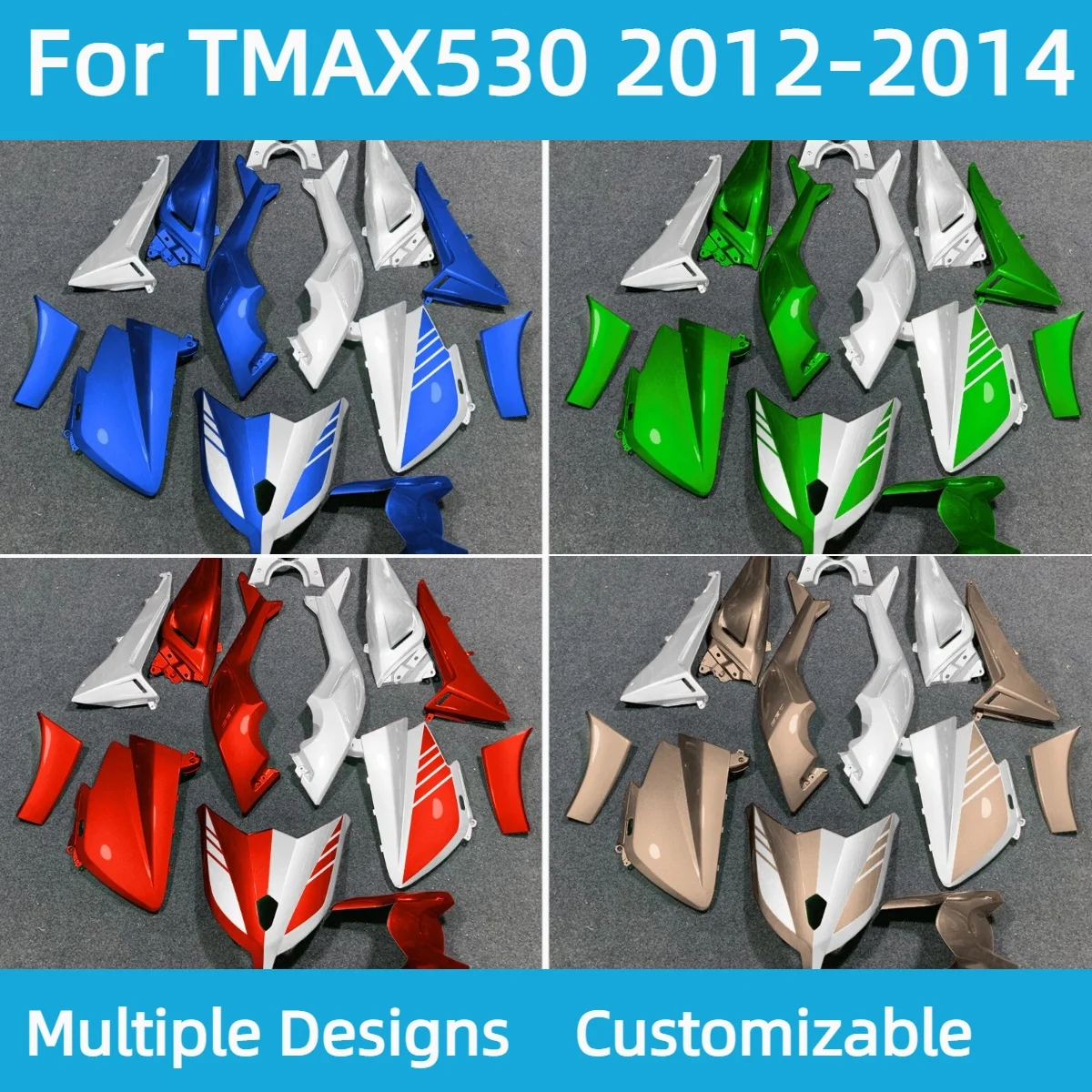 

Инъекционные обтекатели TAMX 530 2012 2013 2014, послепродажный комплект обтекателей для мотоцикла из АБС-пластика для YAMAHA T-MAX 530 TMAX 530