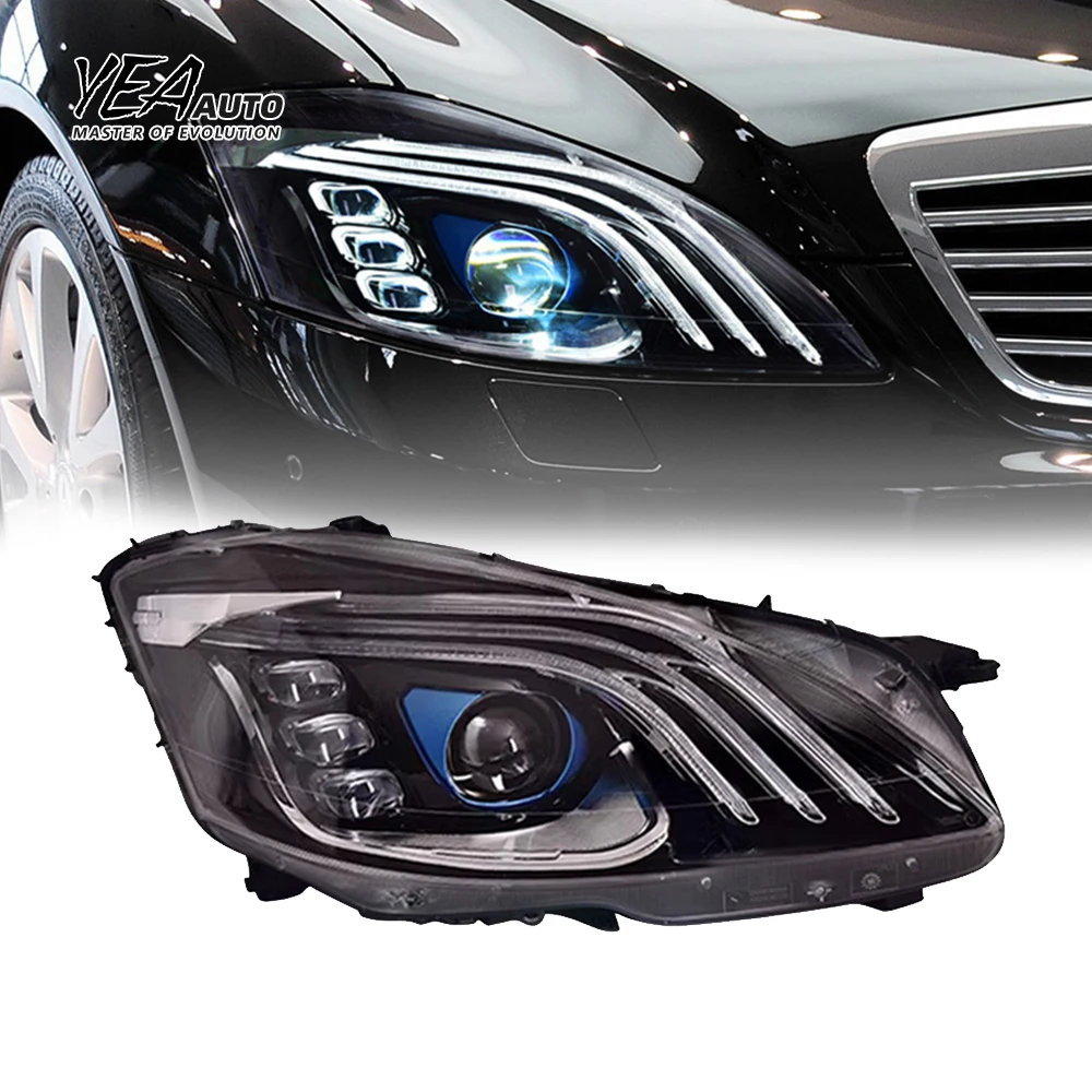 

Upgrade to maybach Style Headlights for Mercedes benz S Class W221 Headlight Head Light Led 2006-2012 No Need Change the Bumper
