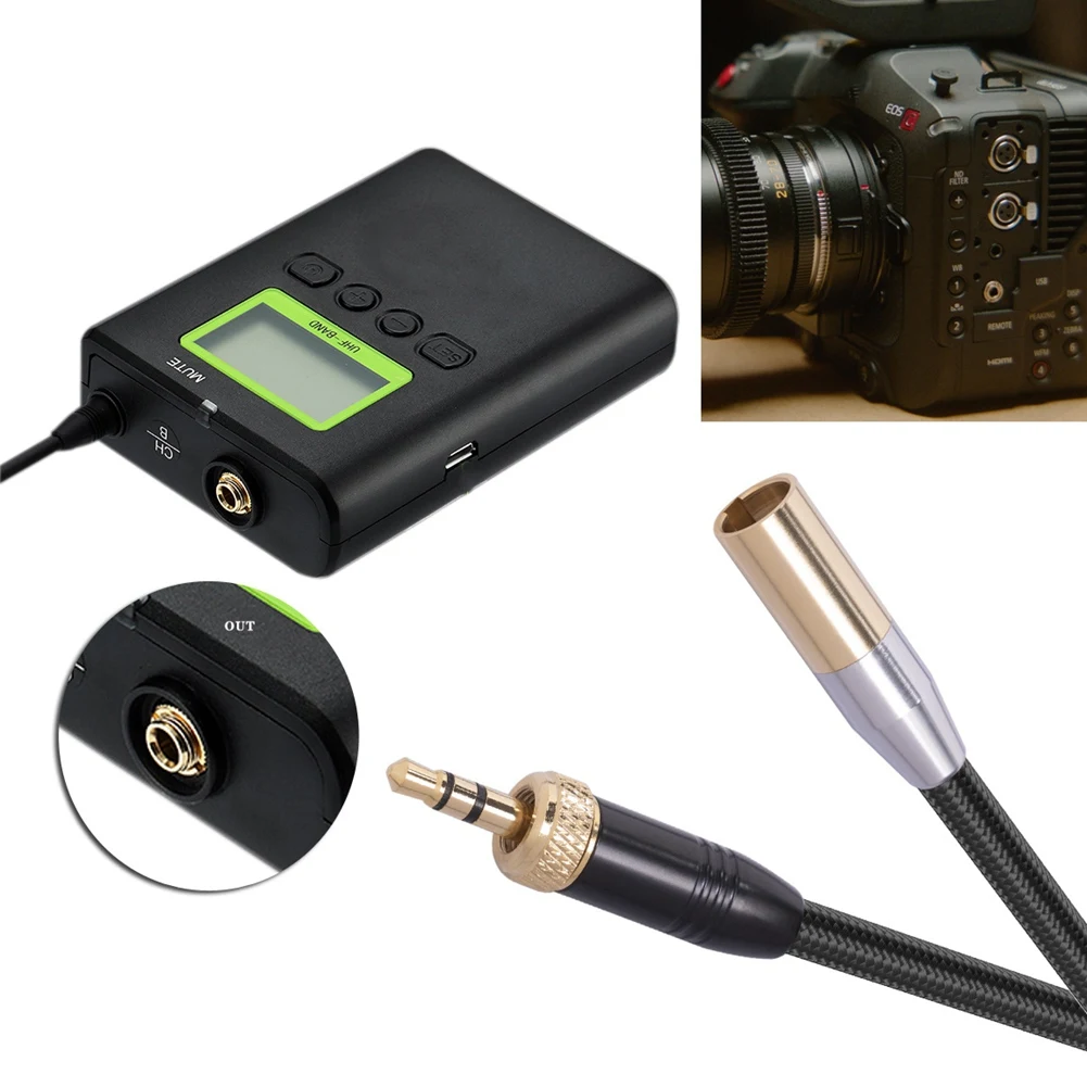 Audio Microfoonkabel Binnenschroefdraad 3.5Mm Mannelijk Naar Mini Xlr 3pin Adapterkabel Voor Slr Camera Audiokabel