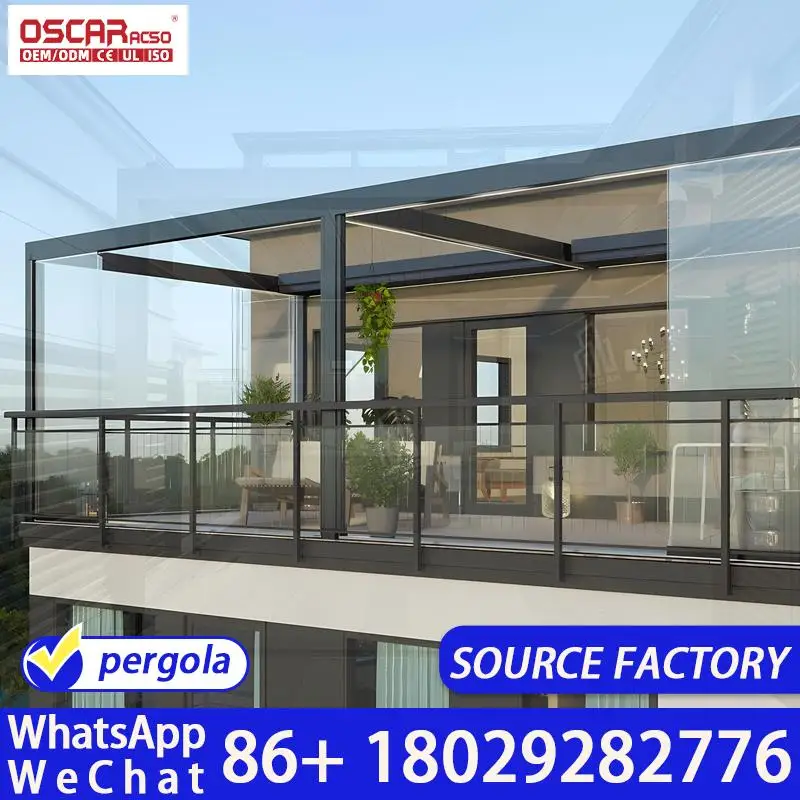 

Electric Louvered Roof Pergola for Sun and Rain Protection Customizable DIY Solution Outdoor Patio Garden Balcony Use pergola