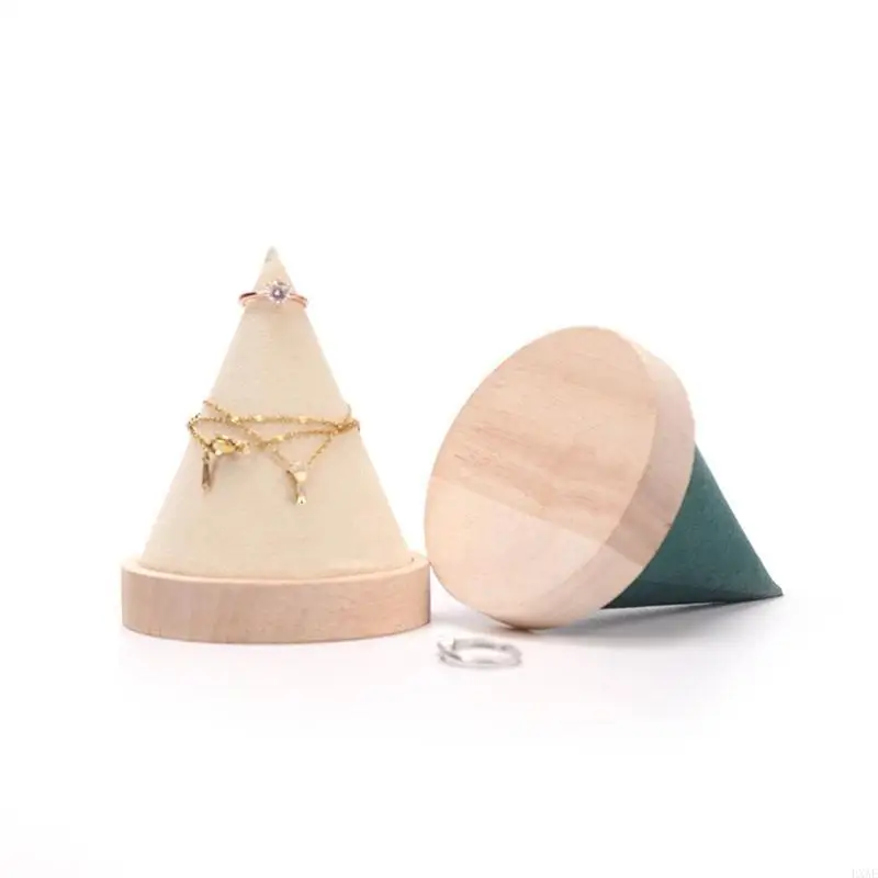 User Friendly Conical Accessory Display Stand and Velvets Materials Safe