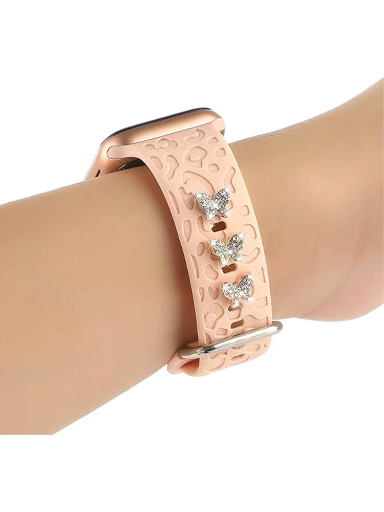 Charms Nails Studs for Apple watch Silicone Band 11/10/9/8/ultra/SE Bracelet Metal decoration Jewelry Galaxy watch 7/6/5/4 Strap