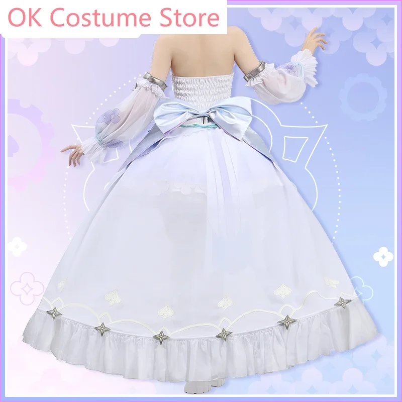 Anime! Vtuber Nijisanji Enna Alouette Game Suit Elegant Sexy Dress Uniform Cosplay Costume Halloween Party Outfit