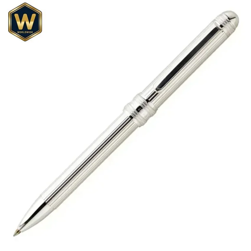 MWB-10000SA Platinum 4-in-1 Multi-Functional 925 Sterling Silver Ballpoint Pen & Mechanical Pencil, Smooth Write, Comfort Grip