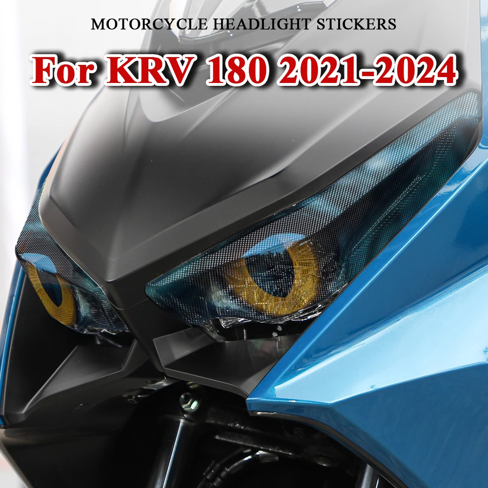 Waterproof Motorcycle Headlight Protective Stickers Motorbike Headlamp Decal Accessories For Kymco KRV180 KRV 180 2021-2023 2024