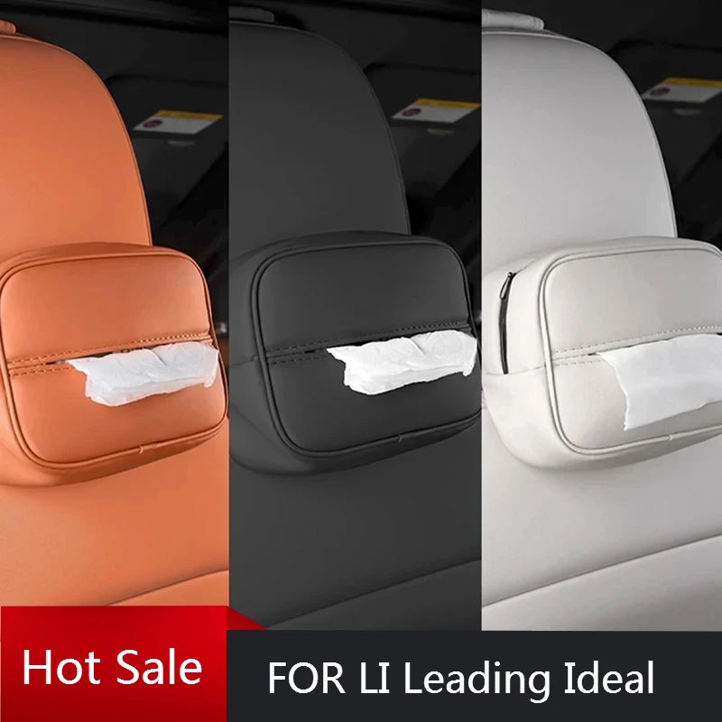 

Car Tissue Bag Headrest Hanging Paper Drawer For Li Leading Ideal Li Xiang L7 L8 L9 One 2022 2023 Auto Interior Accessories