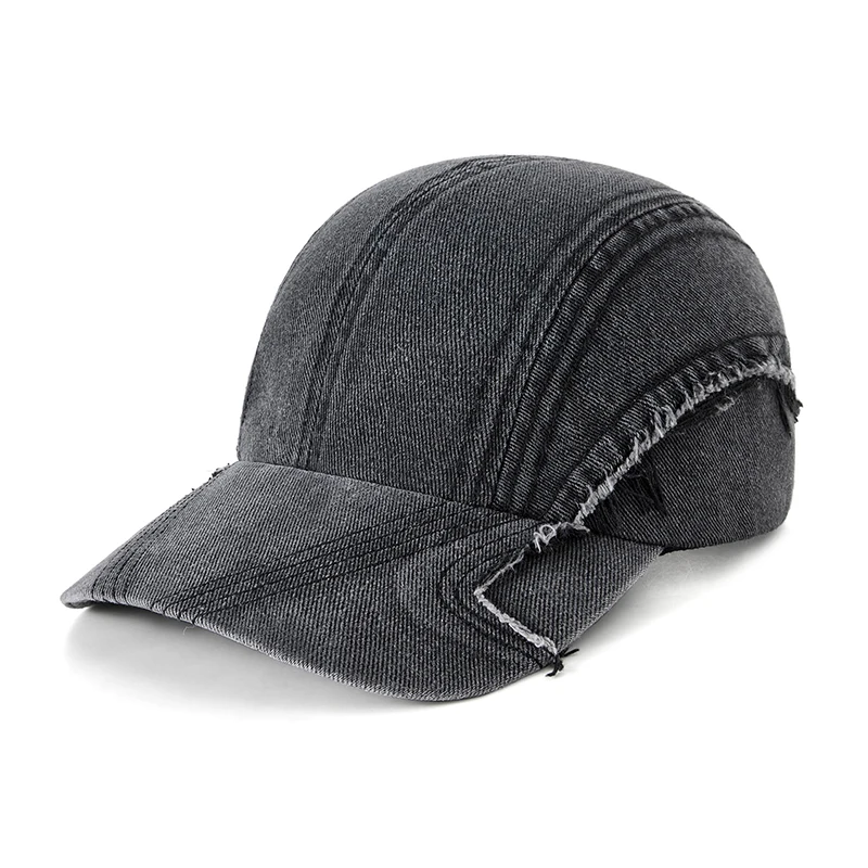 Baseball Cap Denim Men Women Fit Hat Adjustable Sun Protection Accessory For Golf Holiday Running Sports Outdoor