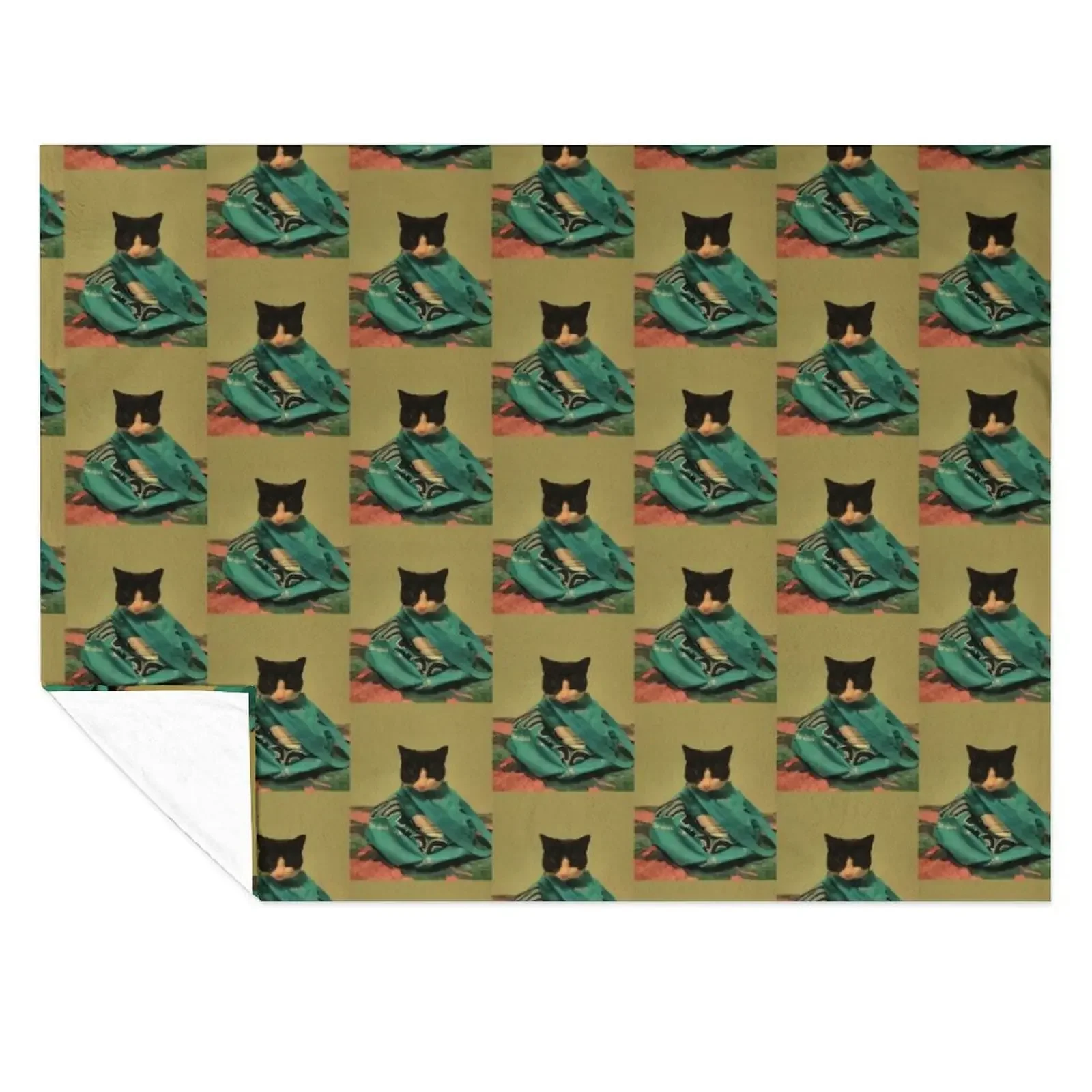 

Shhhhh! Don't let the cat out of the bag Throw Blanket halloween warm winter manga Softest Blankets