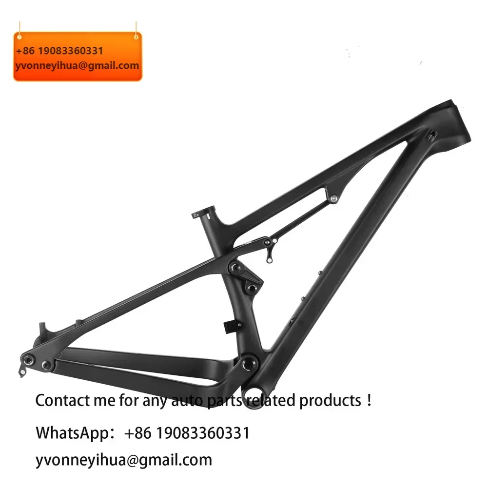 

Spcycle 29er Full Suspension Carbon Mountain Bike Frame Travel 110mm 29 Boost Carbon MTB Frame BB92 15/17/19/21inch