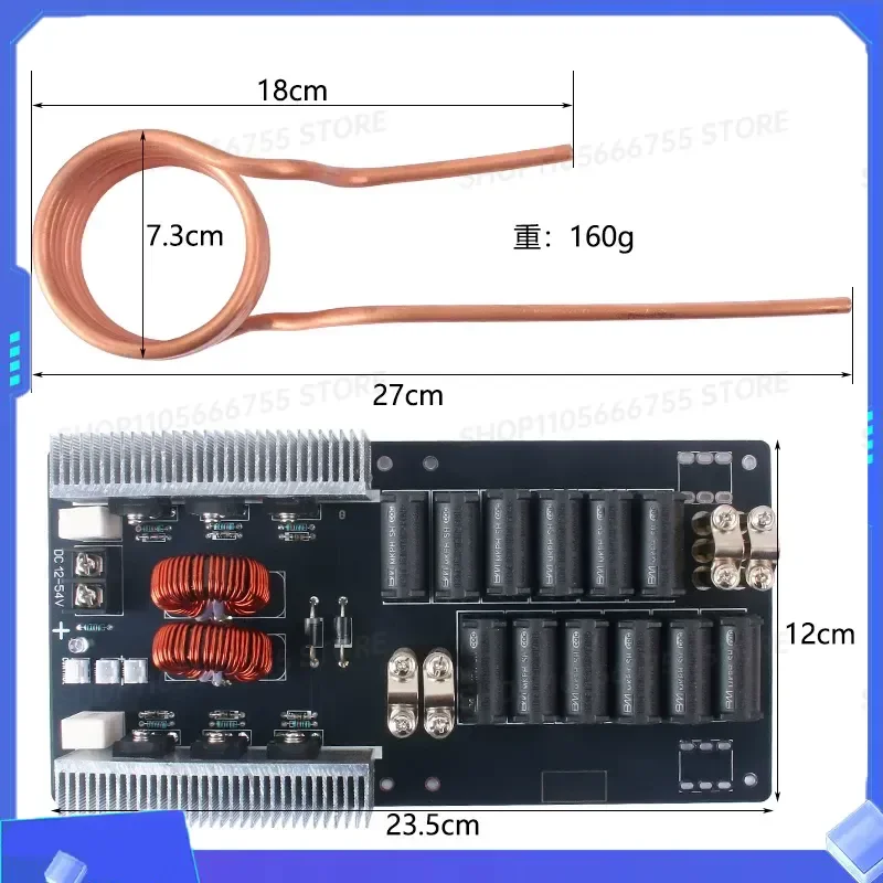 for ZVS High Frequency Induction Heating Module 3KW High Power Machine Without Tap 6 Tube Melting Furnace Quenching Drive