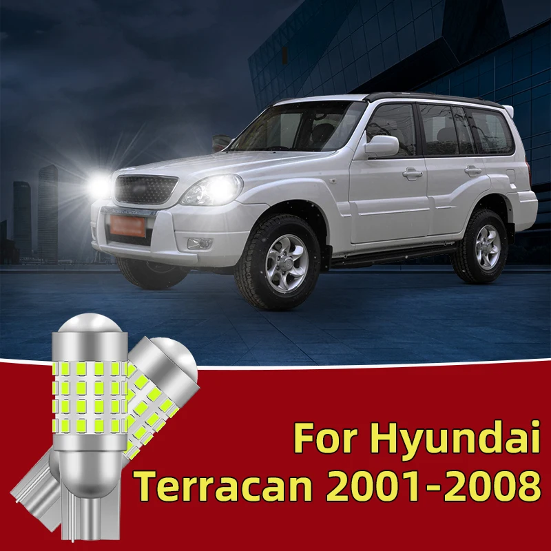 

2PCS For Hyundai Terracan 2001-2008 Car Led Bulb T10 W5W width lights side marker position Signal Lamp 12V 24V Clearance Lights
