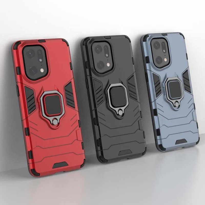 Phone Case For OPPO Find X5 Pro X3 X2 Lite X 5 Bumper Holder Shockproof Armor Cover Coque for Realme GT Neo 2 GT2 2T 5G Fundas