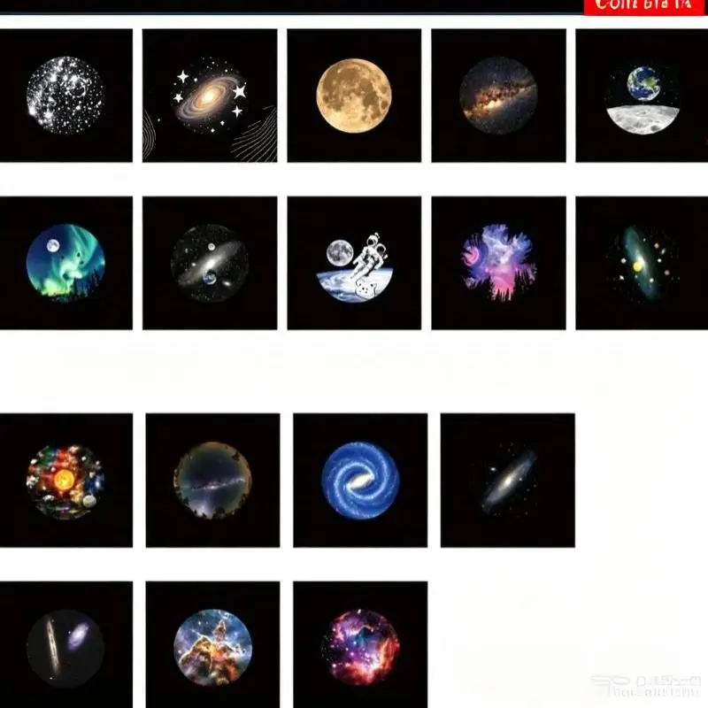 USB Starry Sky Projection Lamp Galaxy Moon Astronaut Projector Light 17 Space Patterns For Bedroom Home Decor