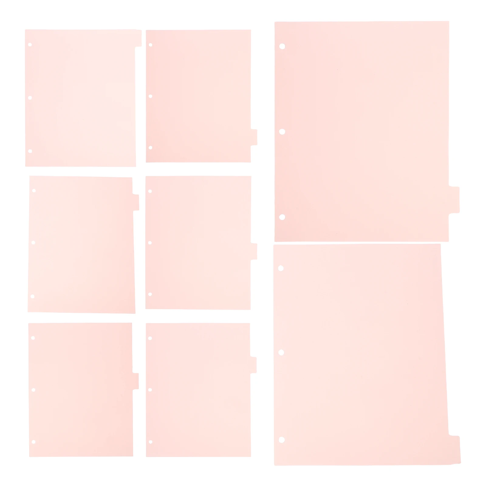 Trennwände, Premium-Kunststoffseite für 3-Ringbuch-Organizer, Büro, Schule, Notizbuch, Zubehör, A4-Tabs, Papierschutz, Index