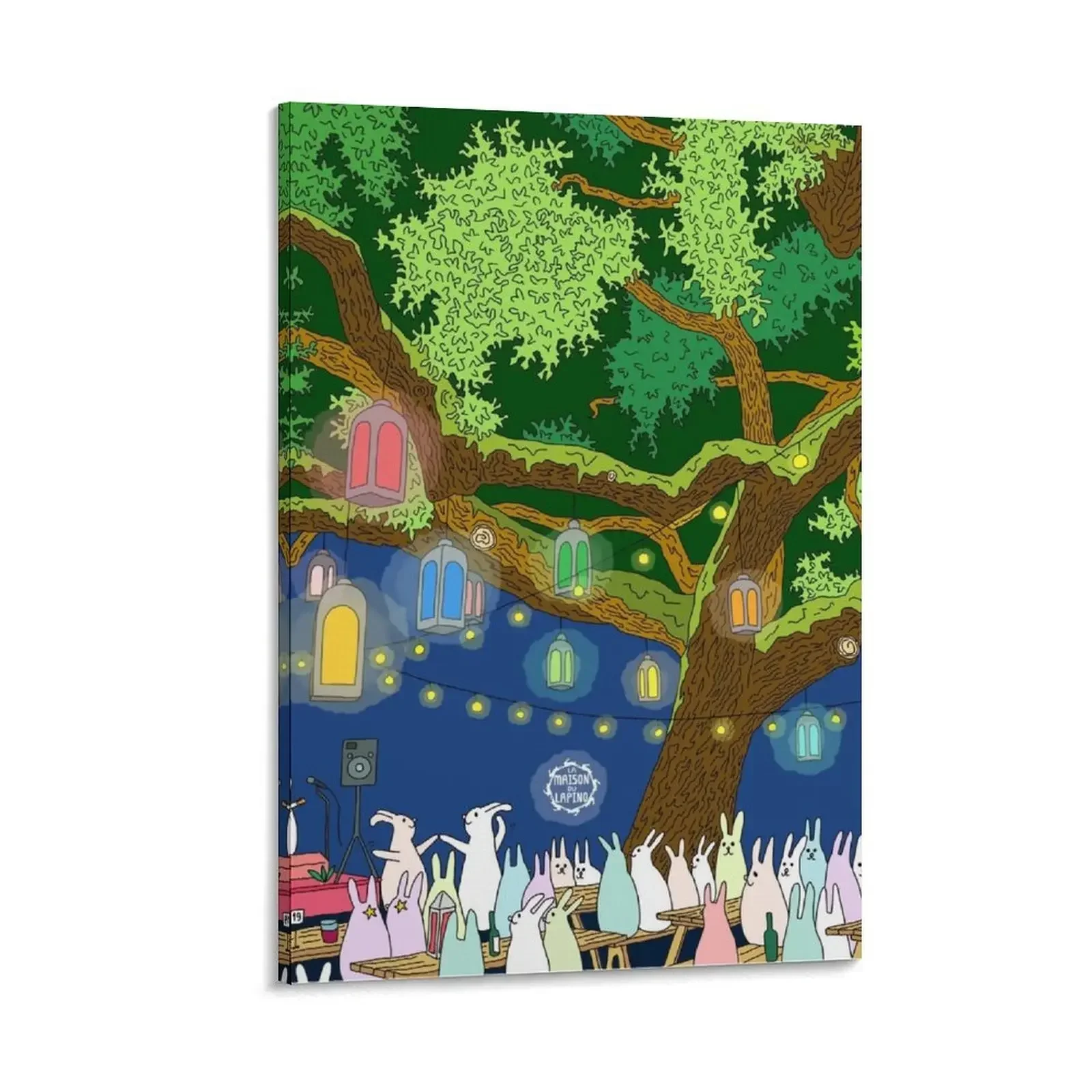 

Dancing under lights of night Canvas Painting home decoration luxury poster mural anime poster