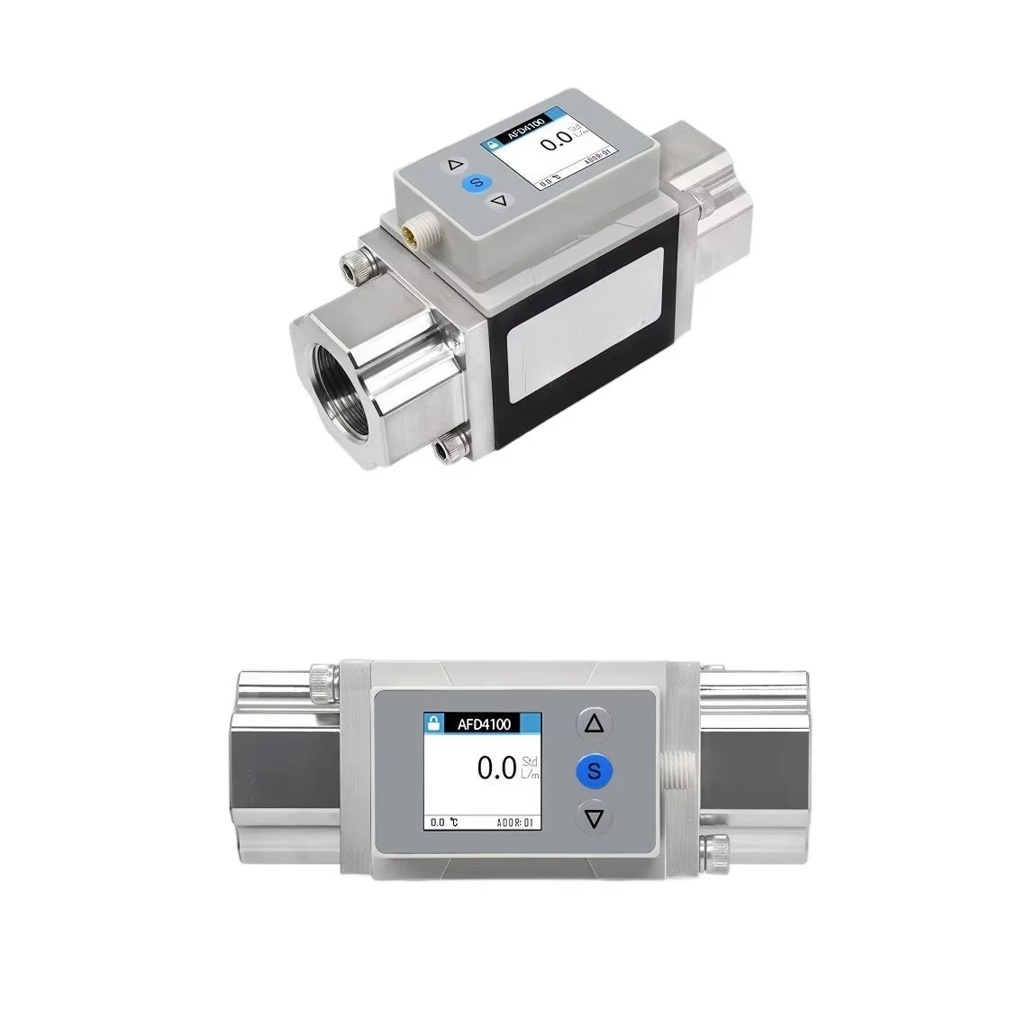 AFD4 Vortex Liquid Water Flowmeter Sensor - Miniature Digital Flow Switch Miniature Liquid Flowmeter
