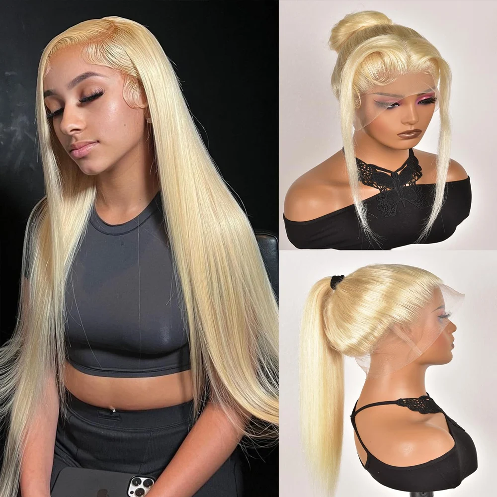 

360 Lace Front Human Hair Wigs 613 Hd Lace Frontal Wig 13x6 Pre Plucked Vietnamese Raw Hair’ 13x4 Straight Blonde Wig Human Hair