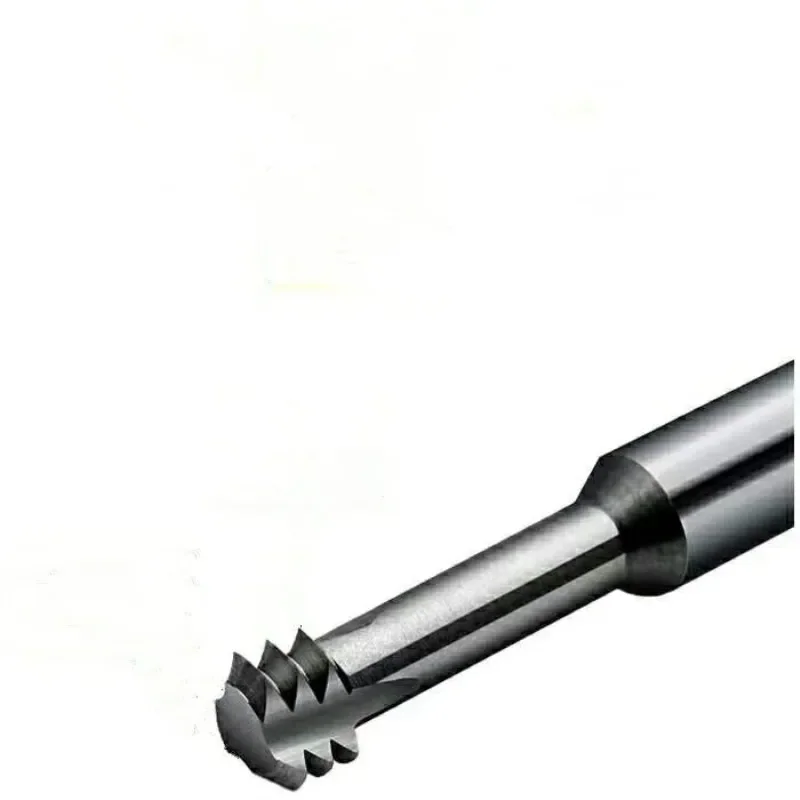 Fresa de extremo de rosca de micro carburo de 3 dientes M1 M1.2 M1.4 M1.6 M2 M2.5 M3 M4 M5 M6 M8 M10, fresa de hilo flautas cortas