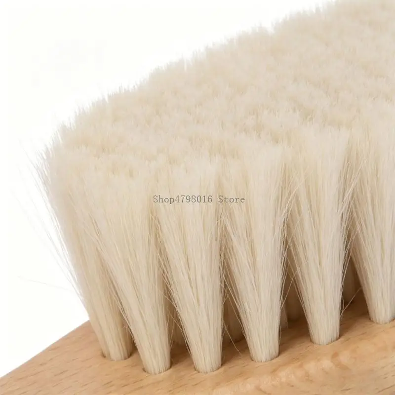 Infant Comb and Brush Grooming Set, Wooden Pair with Measured Sizes, Natural Appearance, and Regular Nursery Care Routine