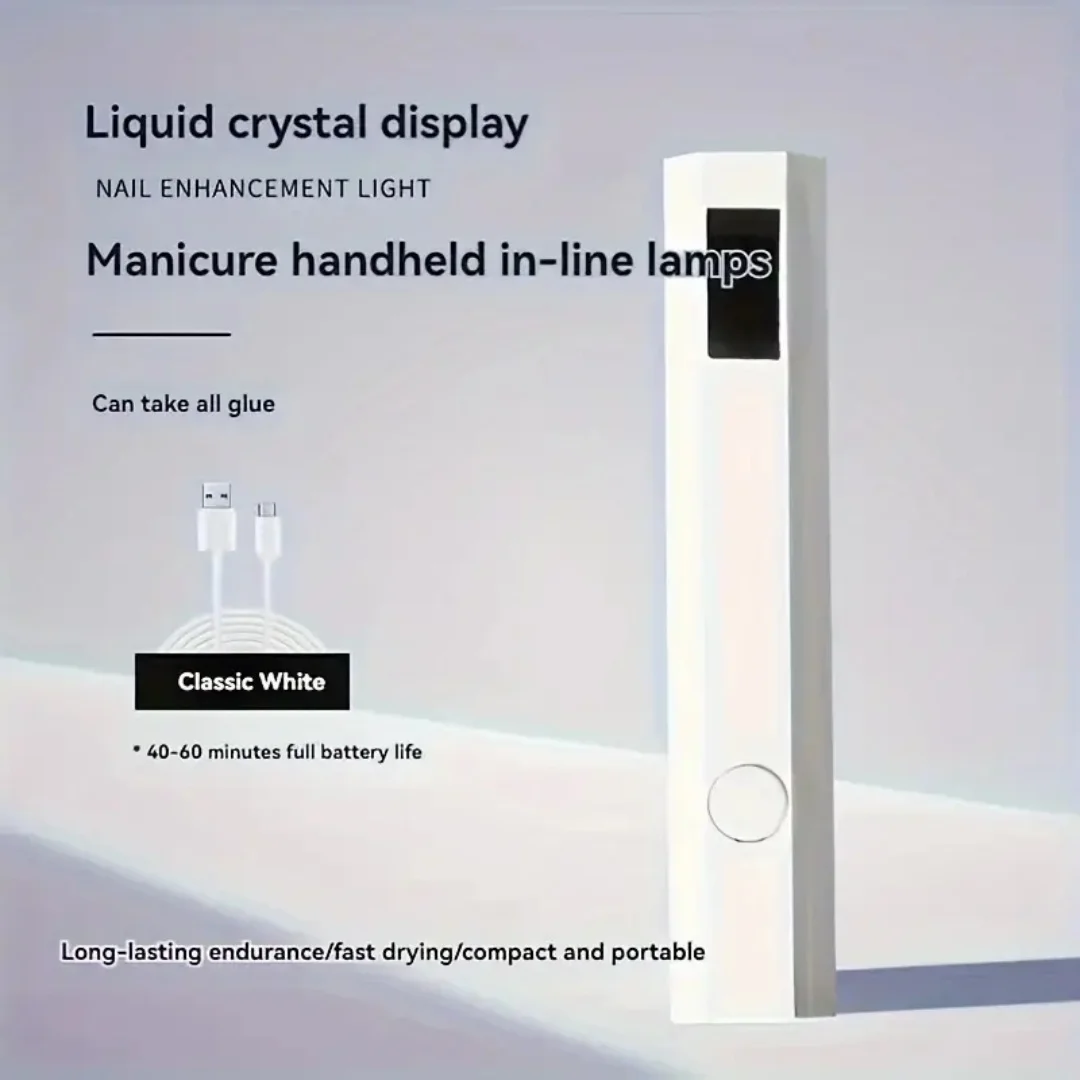 Handige draagbare nageldrogerlamp UV/LED nageluitharding Alle gellak Nail Art Tool USB oplaadbare sneldrogende nagellamp