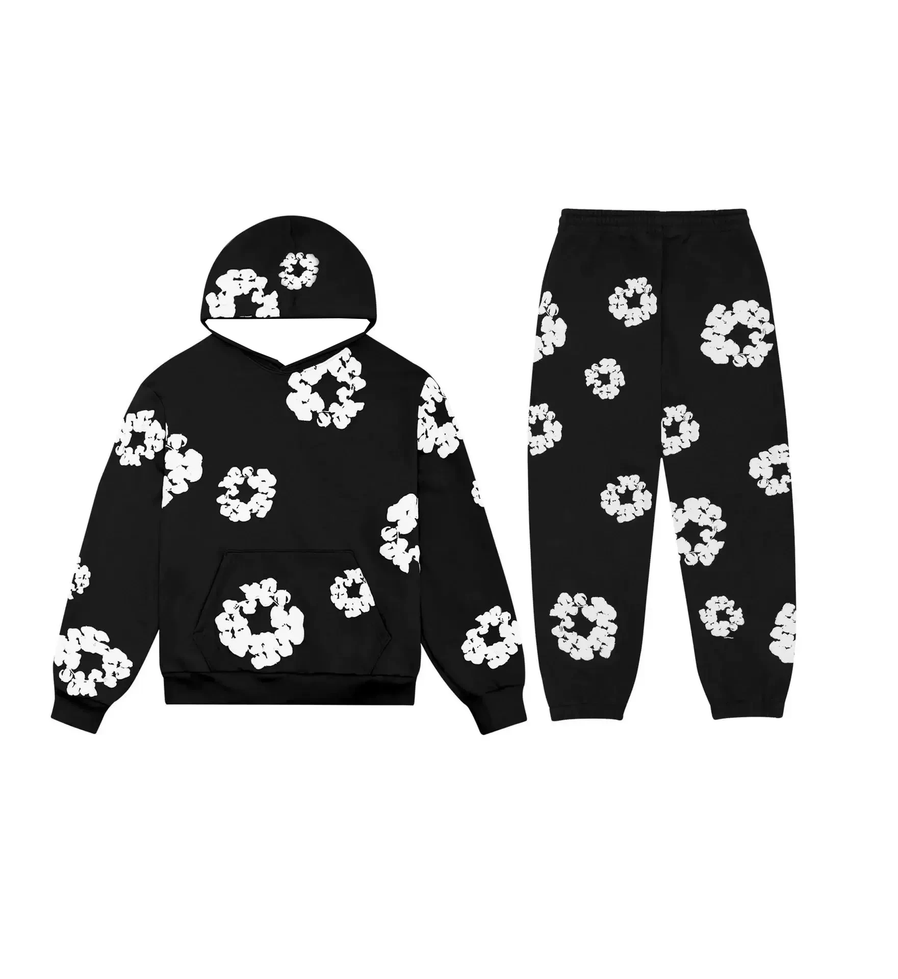 Autumn New American Fashion Trend Kapok 3D Printed Pullover Sweatpants Sweater Casual Y2K Street Suit Adult Sweater