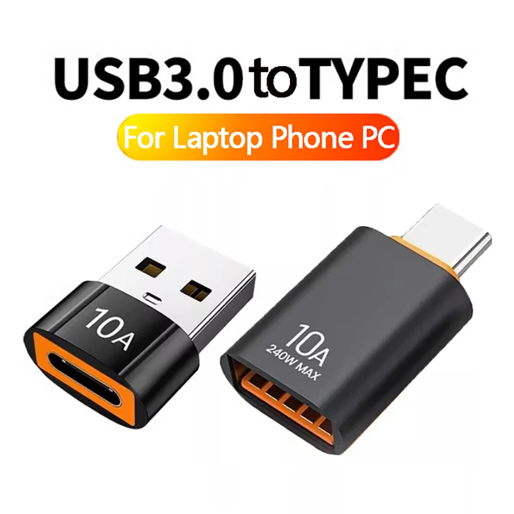 10A USB OTG Adapter Type C To USB A Adapter USB 3.0 to Type C OTG Converter Connector For iPhone 17 Macbook iPad Huawei  Samsung