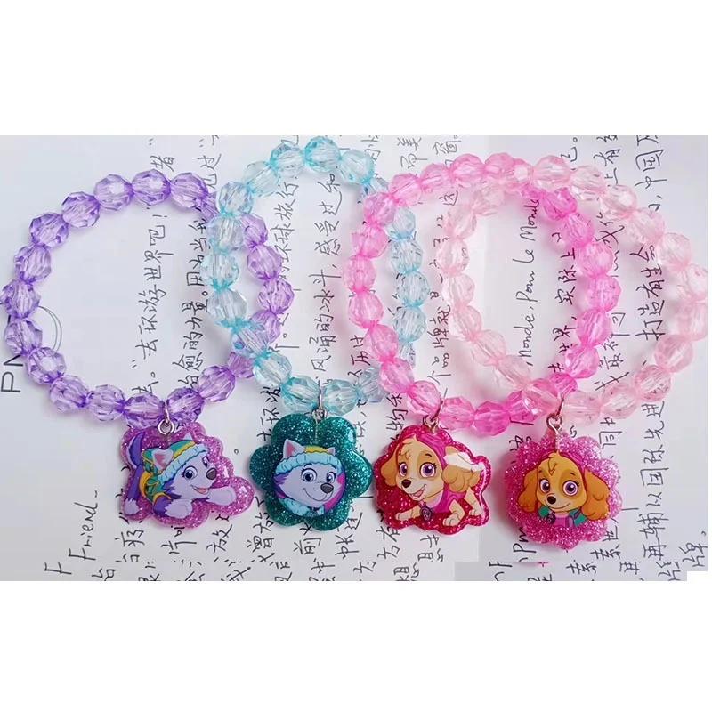 Paw Patrol New Skye Everest Dog Bracelets for Children Girls Cartoon Anime Puppy Fashion Jewelry Kid Girl Jewelry & Accessories