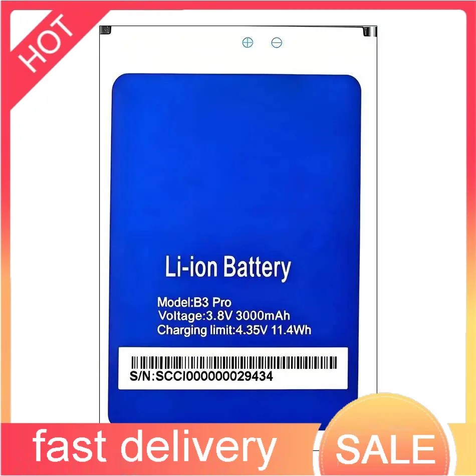 

For Homtom B3 Pro Mobile Phone Battery 3000Mah Reliable Power Premium Replacement