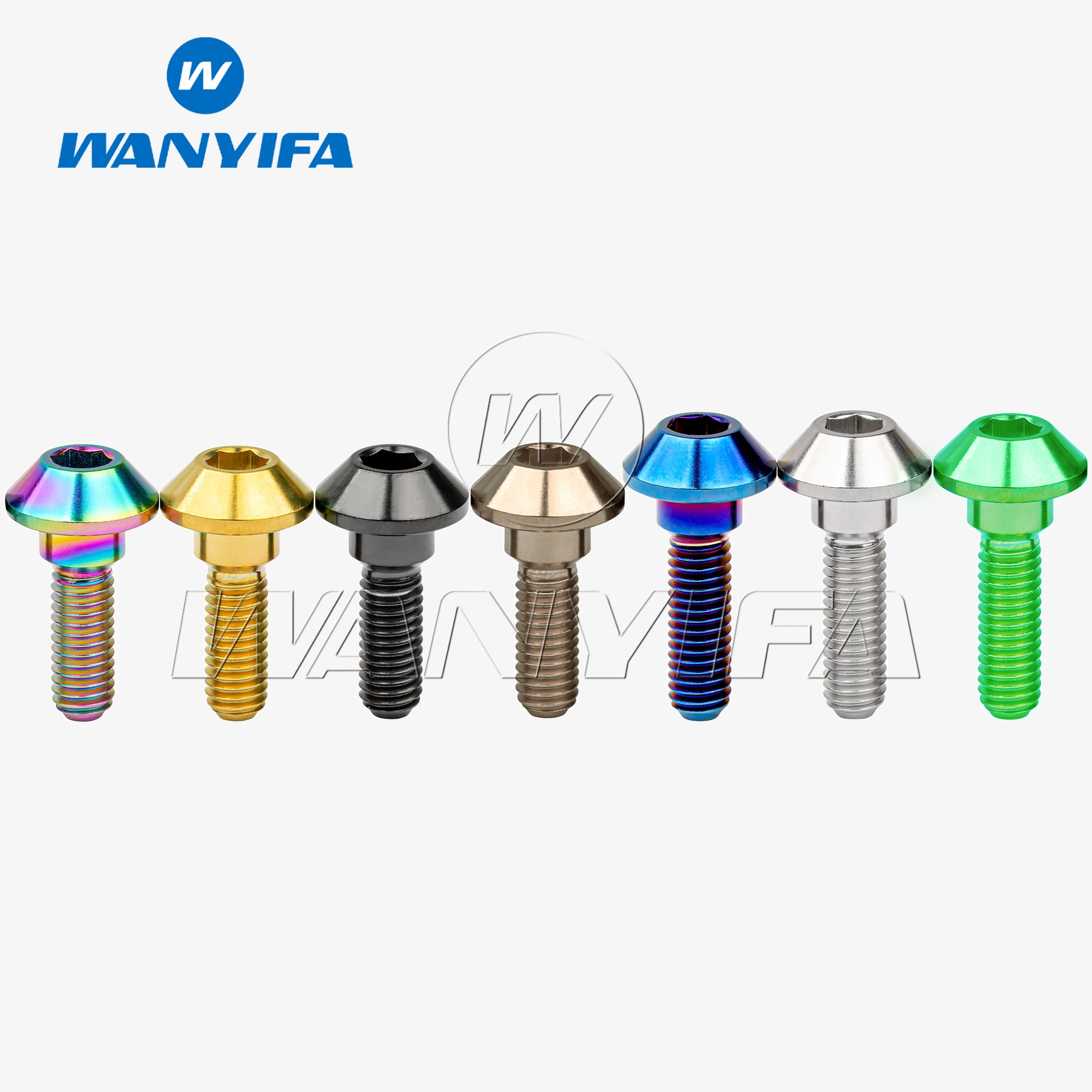 Wanyifa Titanium Ti Bolt M6x20/25mm Sechskantschrauben für Yamaha Motorrad Scheibenbremse