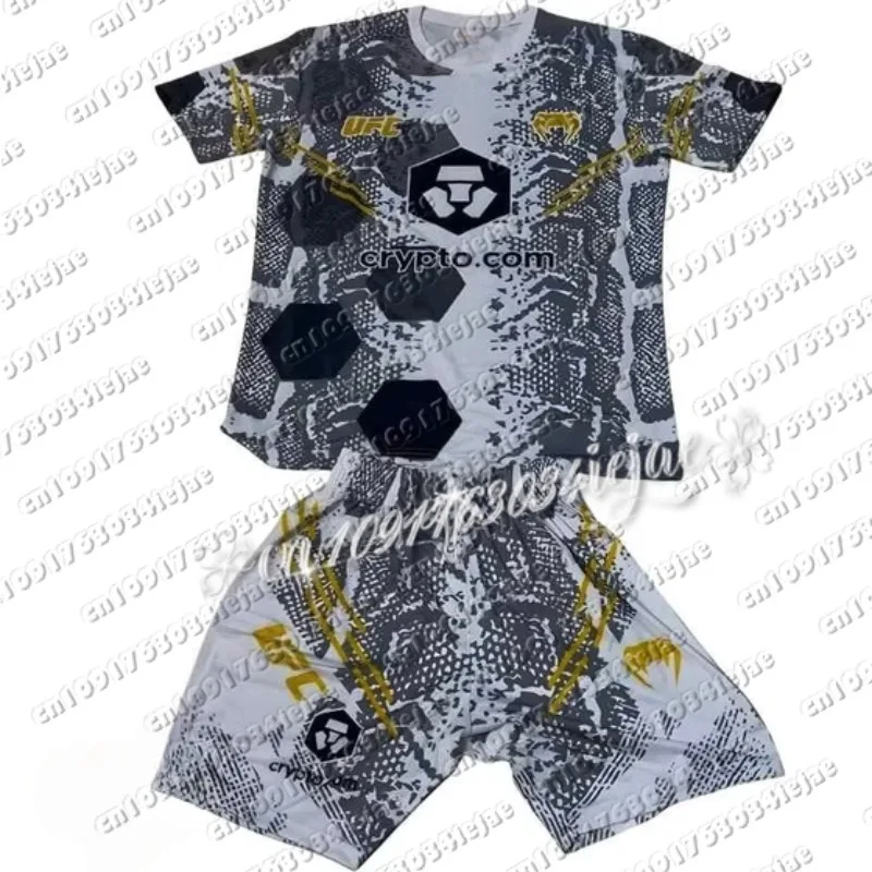 UFC أفضل مقاتلة الإسلامية Makhachev معركة الحدث تي شيرت والسراويل الرجال تنفس جيرسي المصارعة تشغيل امتصاص العرق دعوى #1