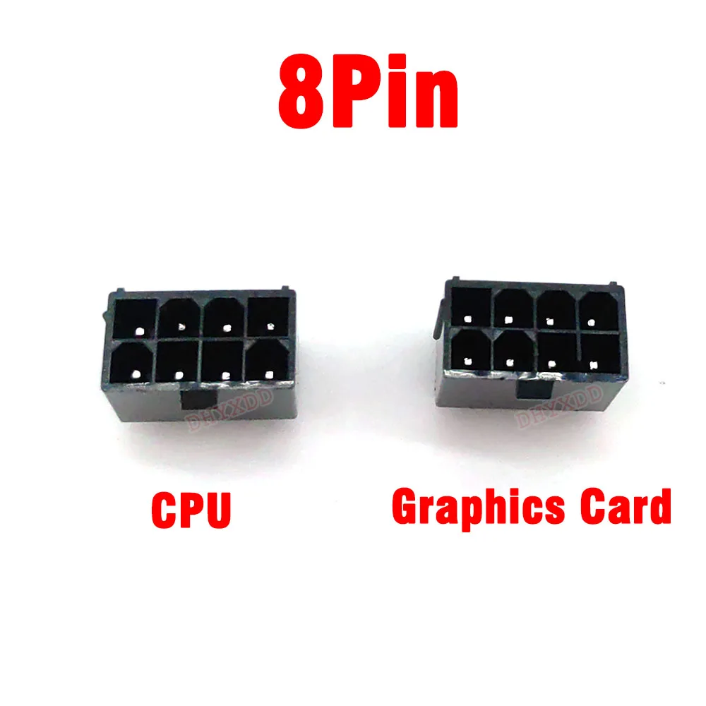 10Pcs 8 Pin Connector Power Motherboard CPU Graphics Card Socket Straight Pin Socket 4.2mm Spacing 5569 Socket Straight Plug