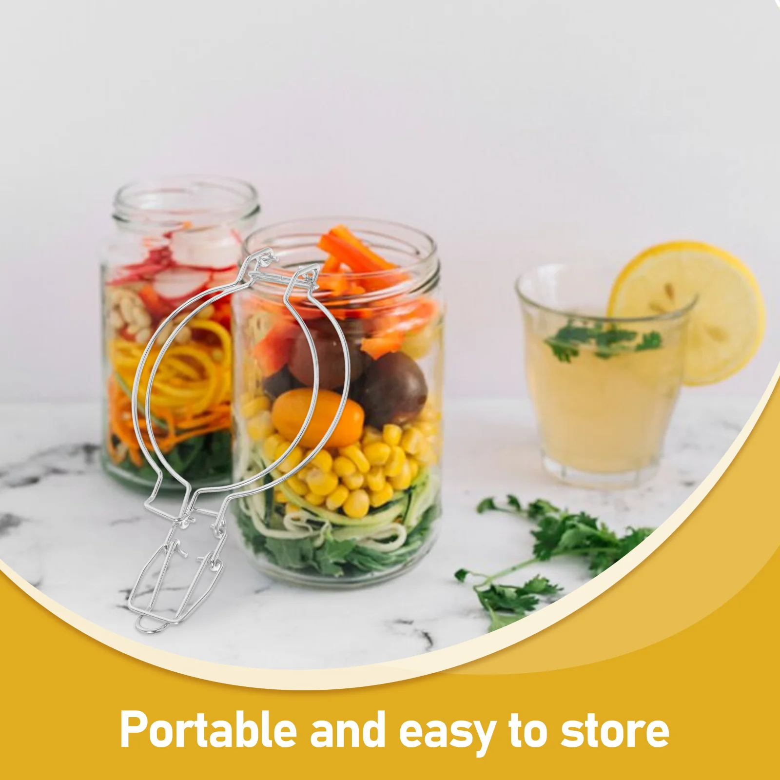 10 قطعة مشبك تثبيت معدني للجرار أنيق محمول ختم الأسلاك المشابك مثالية للمنزل والمطعم سلك قفل مشبك