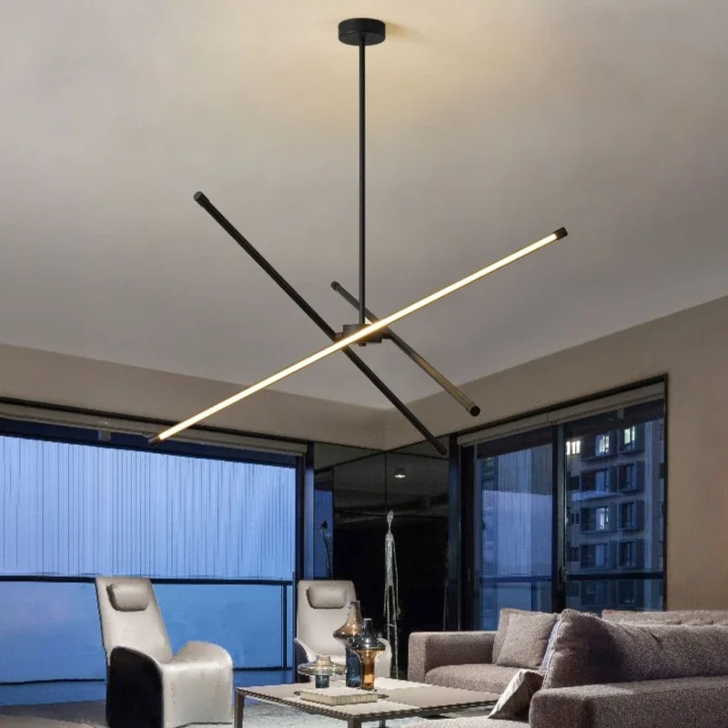 SANDYHA الحديثة هندسية قلادة ضوء الشمال تصميم أنيق لهجة الإضاءة لغرفة المعيشة طاولة طعام شنقا الثريا