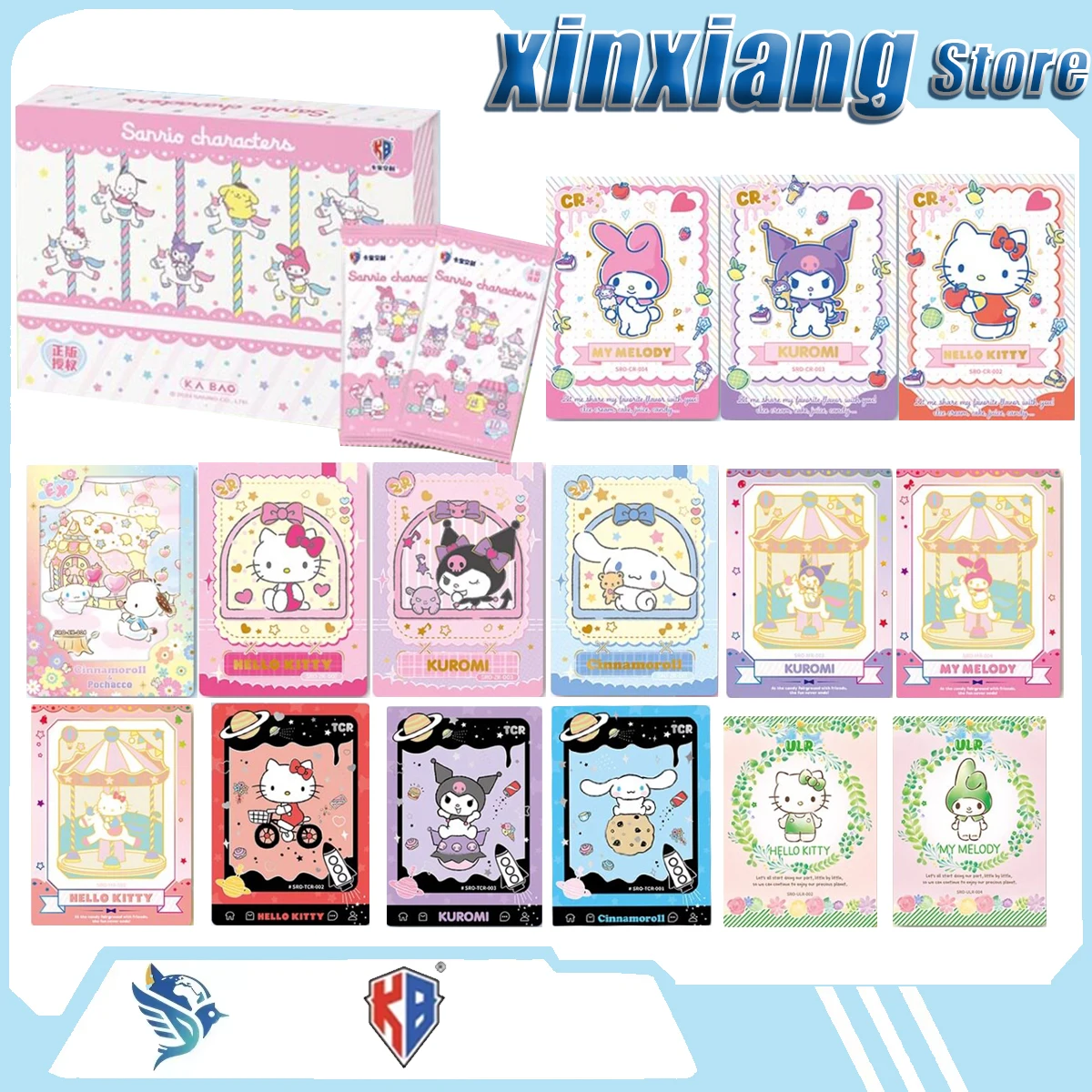 

Культурные и креативные товары Kabao: Семья Sanrio, Hello Kitty, Собака с большими ушами, Куроми — мультяшные персонажи из аниме и манги, милые и очаровательные.