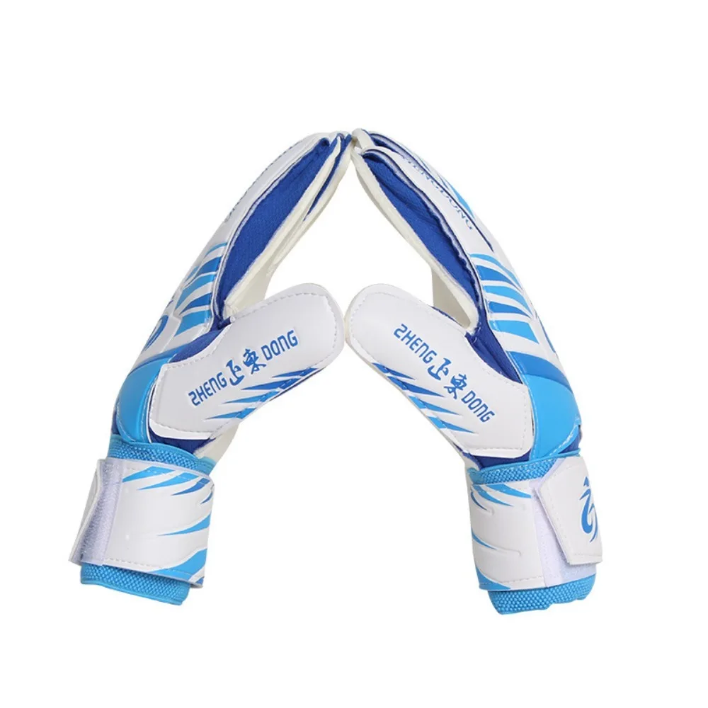 1 Pair of Wear-resistant Football Gloves Anti-slip Excellent Goalkeeper Training Gloves Thick Latex Non-Slip