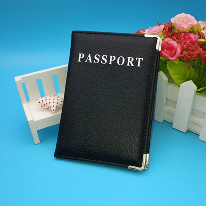 PU Leather Travel Passport Cover Fashion 2022 Women Passport Holder Case for Men Travel Document Credit Card Case